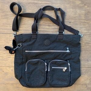 Kipling 🐒 Large Black Crossbody Messenger Bag